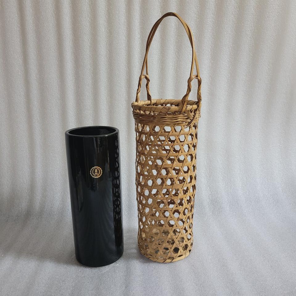 아리마 대나무바구니 + 도자기 화병