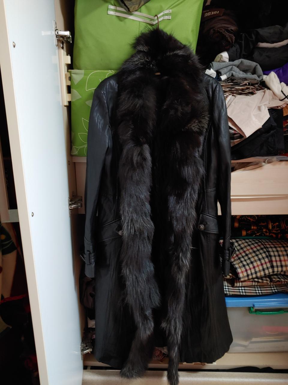 양가죽배색폭스코트