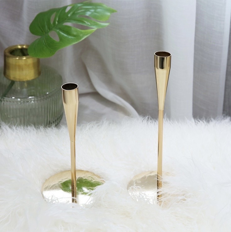 골드 촛대 2개 세트