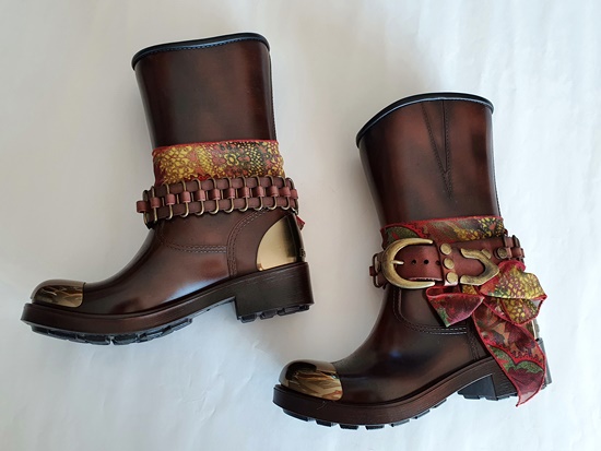 바라쿠다 가죽 부츠 이태리 정품 새제품