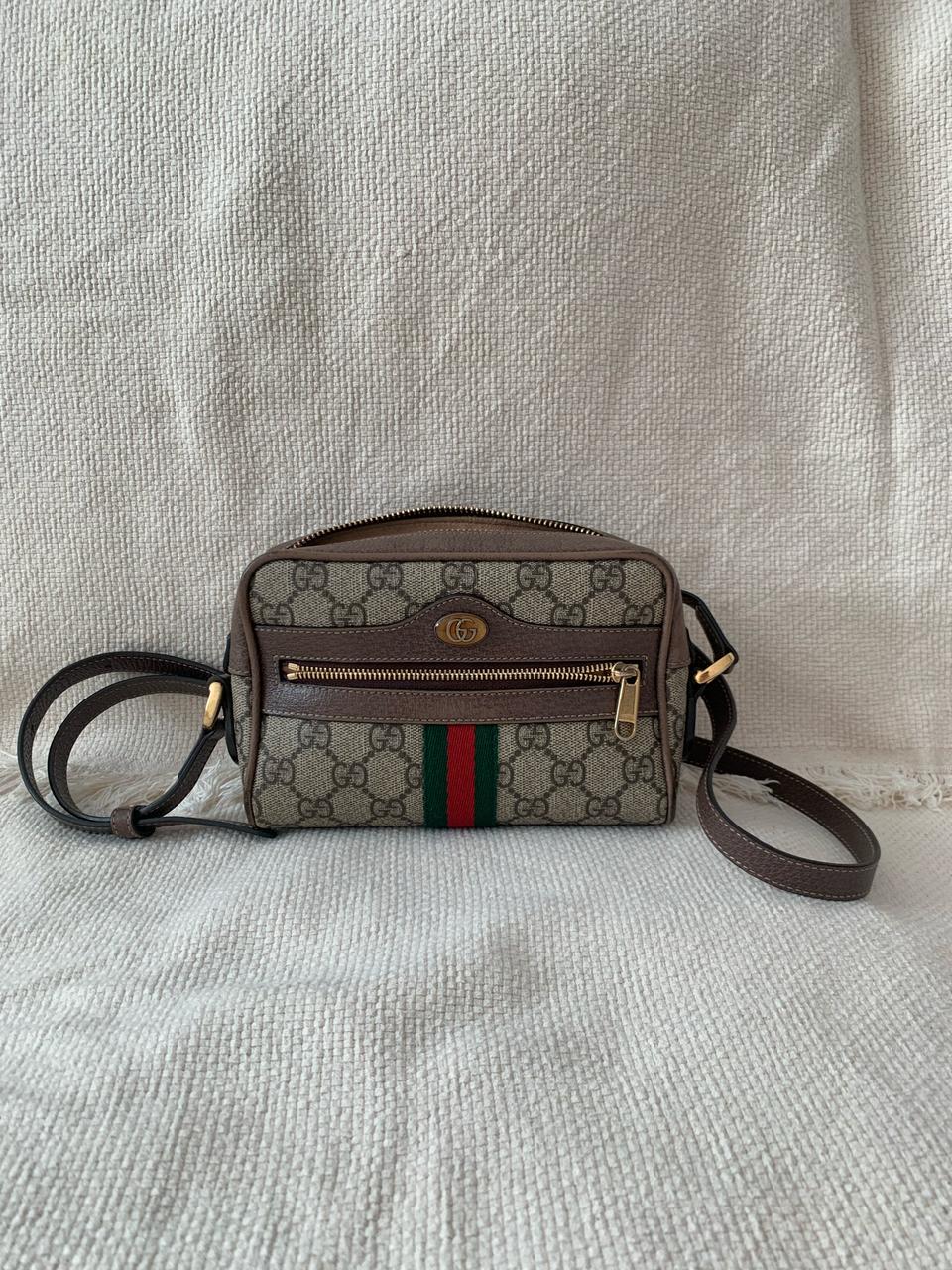 구찌 오피디아 GG 수프림 미니백 상태A