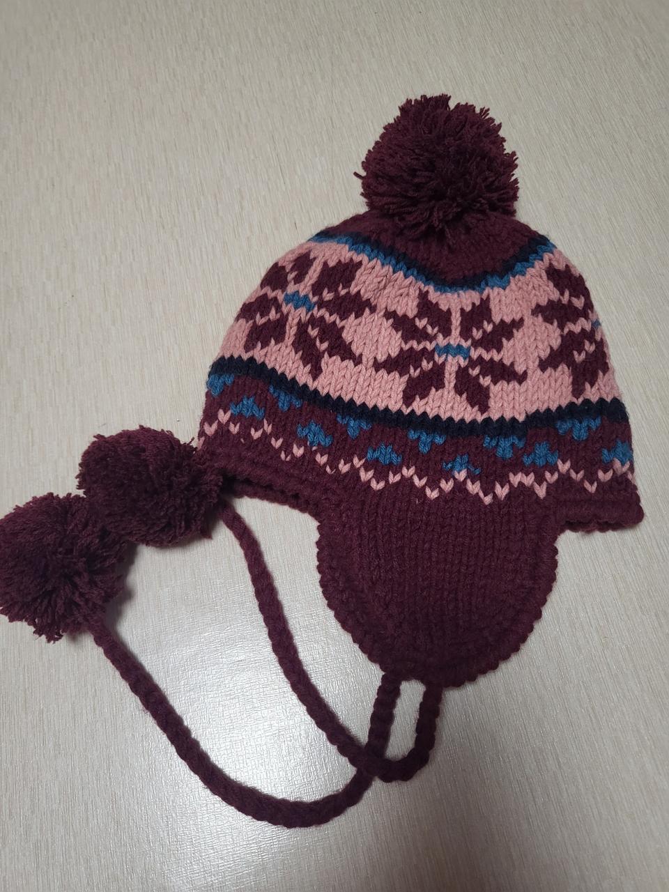 니트방울모자 귀마개모자