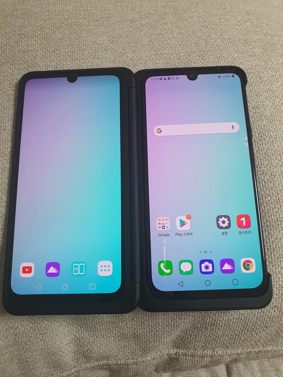 v50s 블랙 256기가 듀얼스크린포함