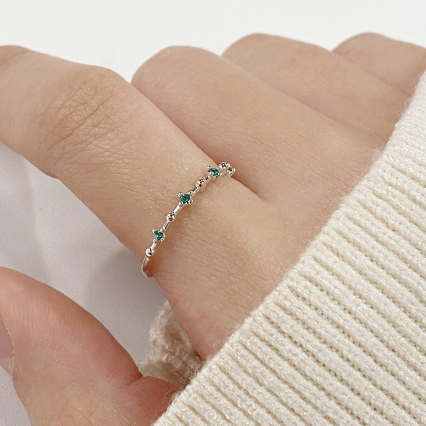 심플 미니 큐빅 실버 925 은반지 우정링 silver 9호~19호까지