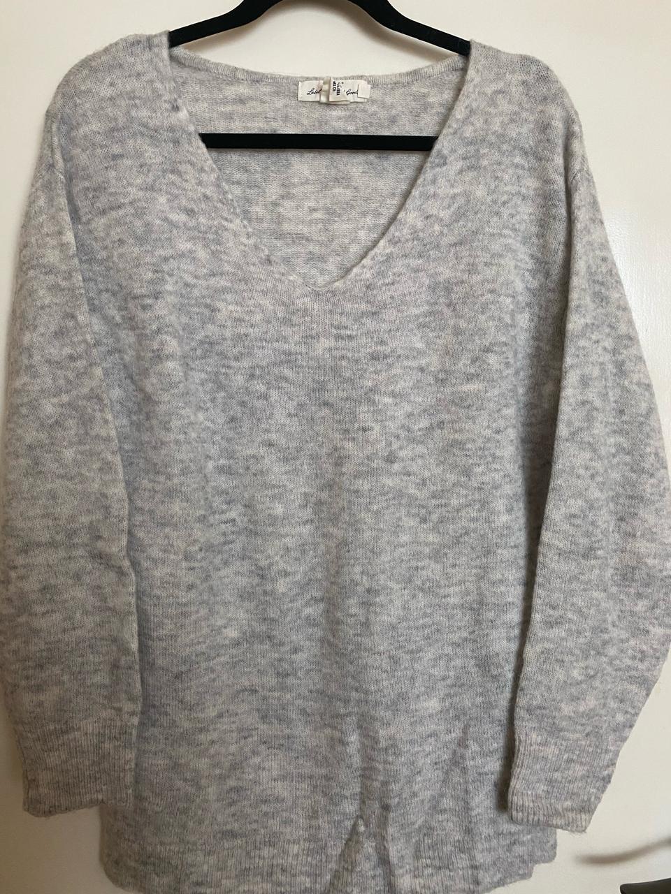 LOGG 모헤어 브이넥 니트