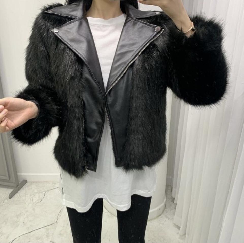 새상품)라이더 퍼 자켓 가격내림