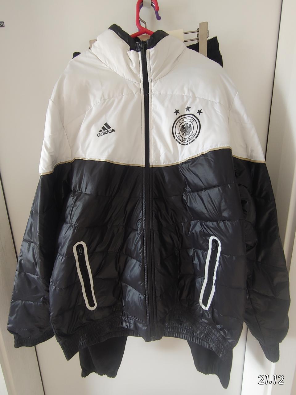 (올드스쿨)아디다스 독일축구국대 짚업 겨울트랙탑 100사이즈