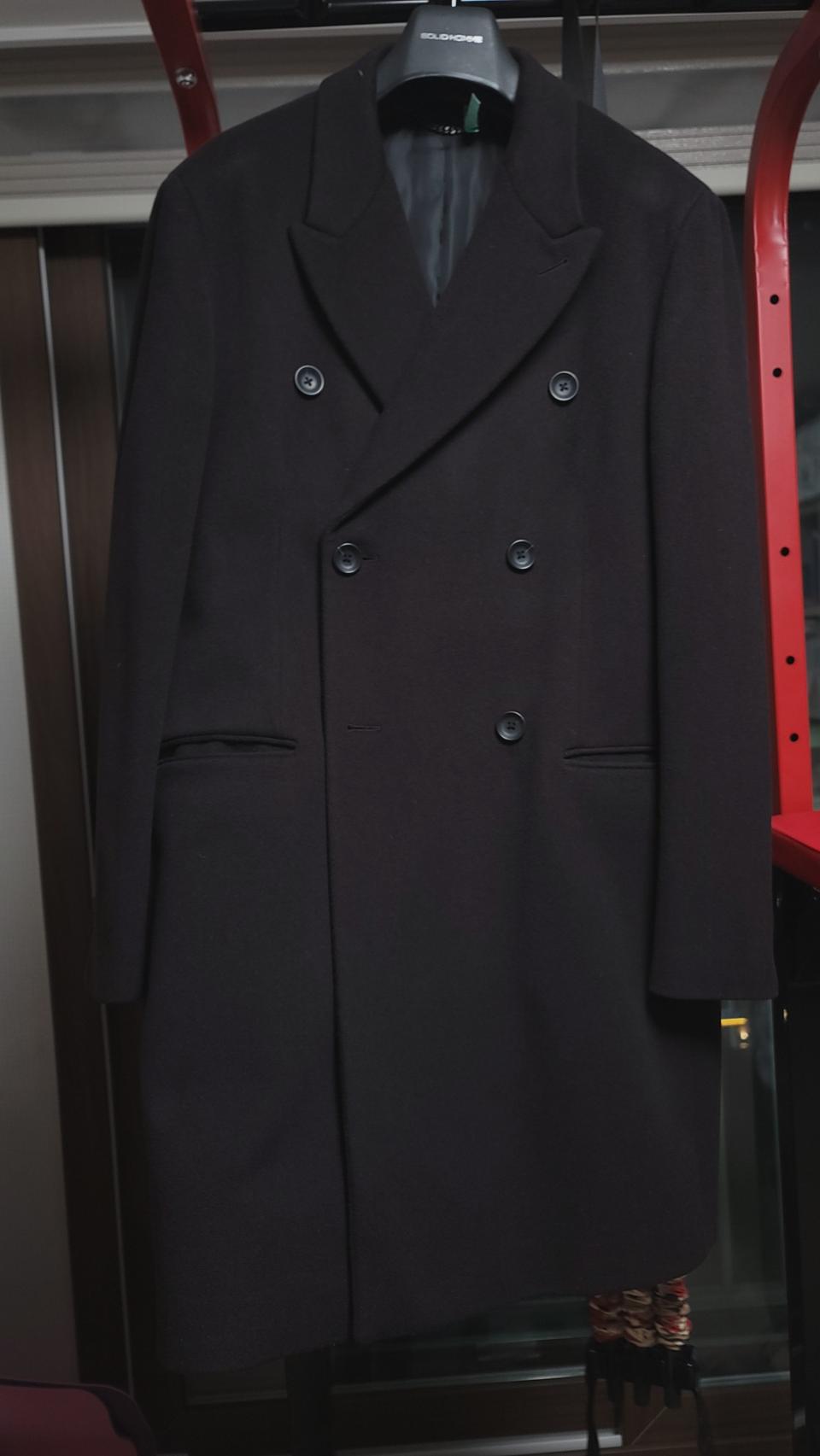 클럽모나코 더블코트 (다크버건디 색상)