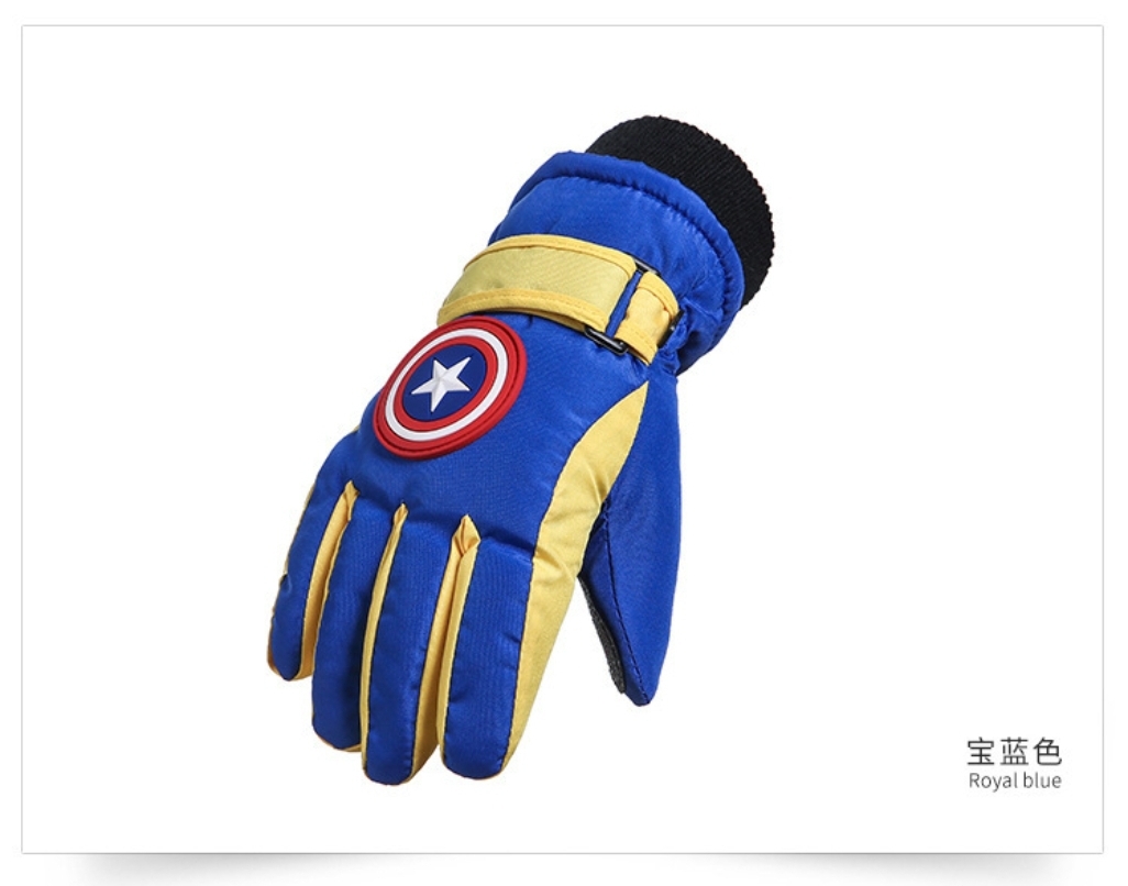 마블 키즈스키장갑 6-10세 새것