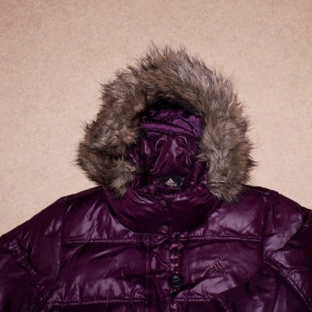 (66) 여성 아디다스 덕다운패딩 후드탈부착