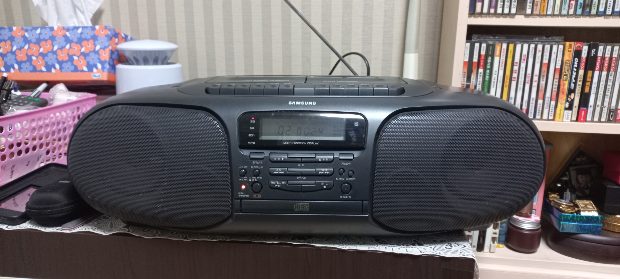 삼성전자  FM AM 더블데크카세트