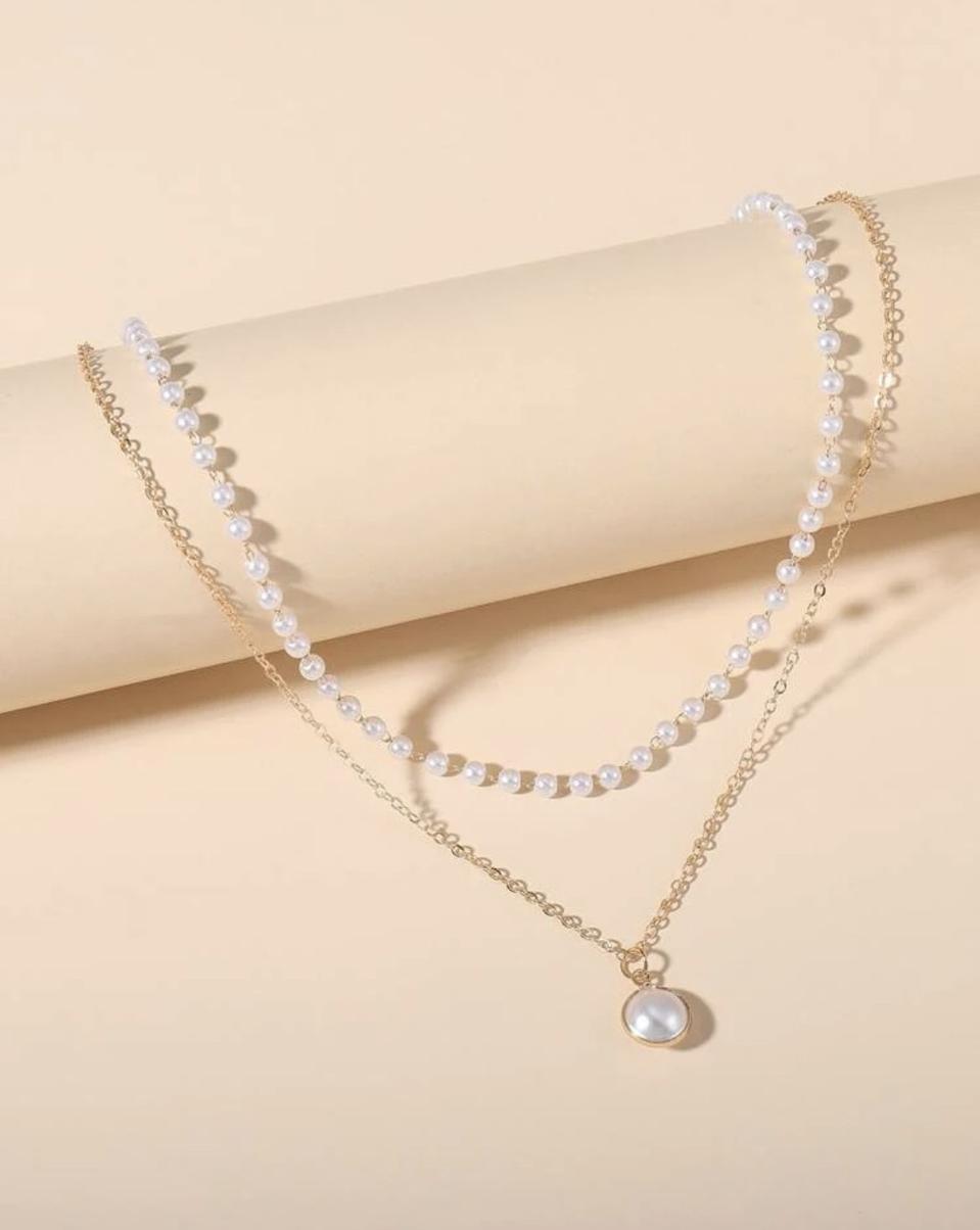 진주 골드 목걸이