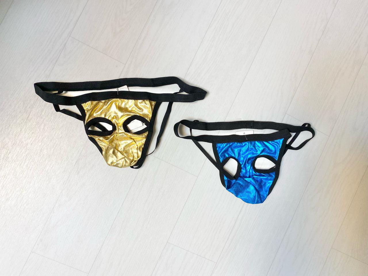 남성용 반짝이 v자 오픈형 섹시팬티ㅡ프리사이즈 노라인