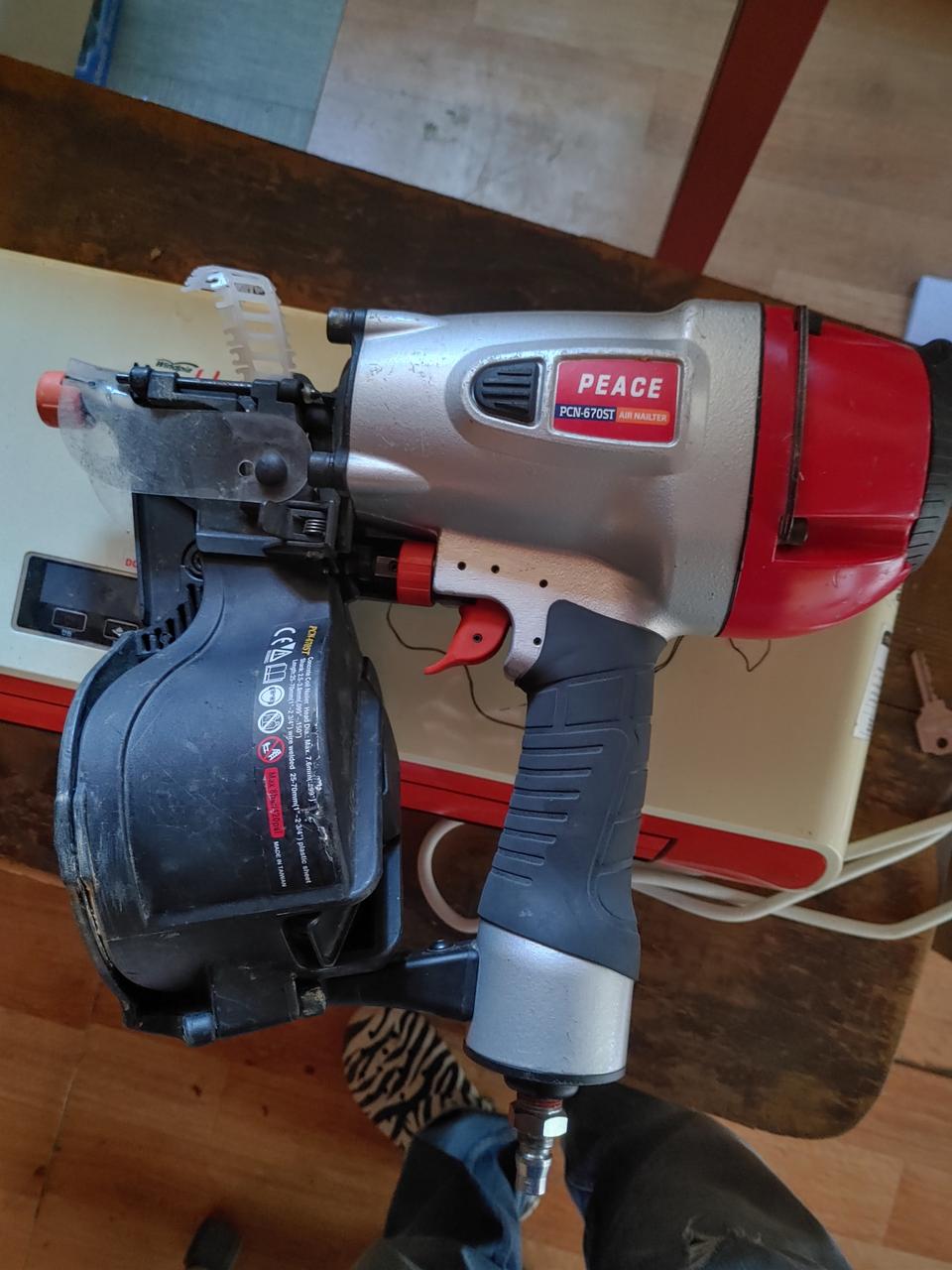 pcn 670st 타정기 에어 코일네일러