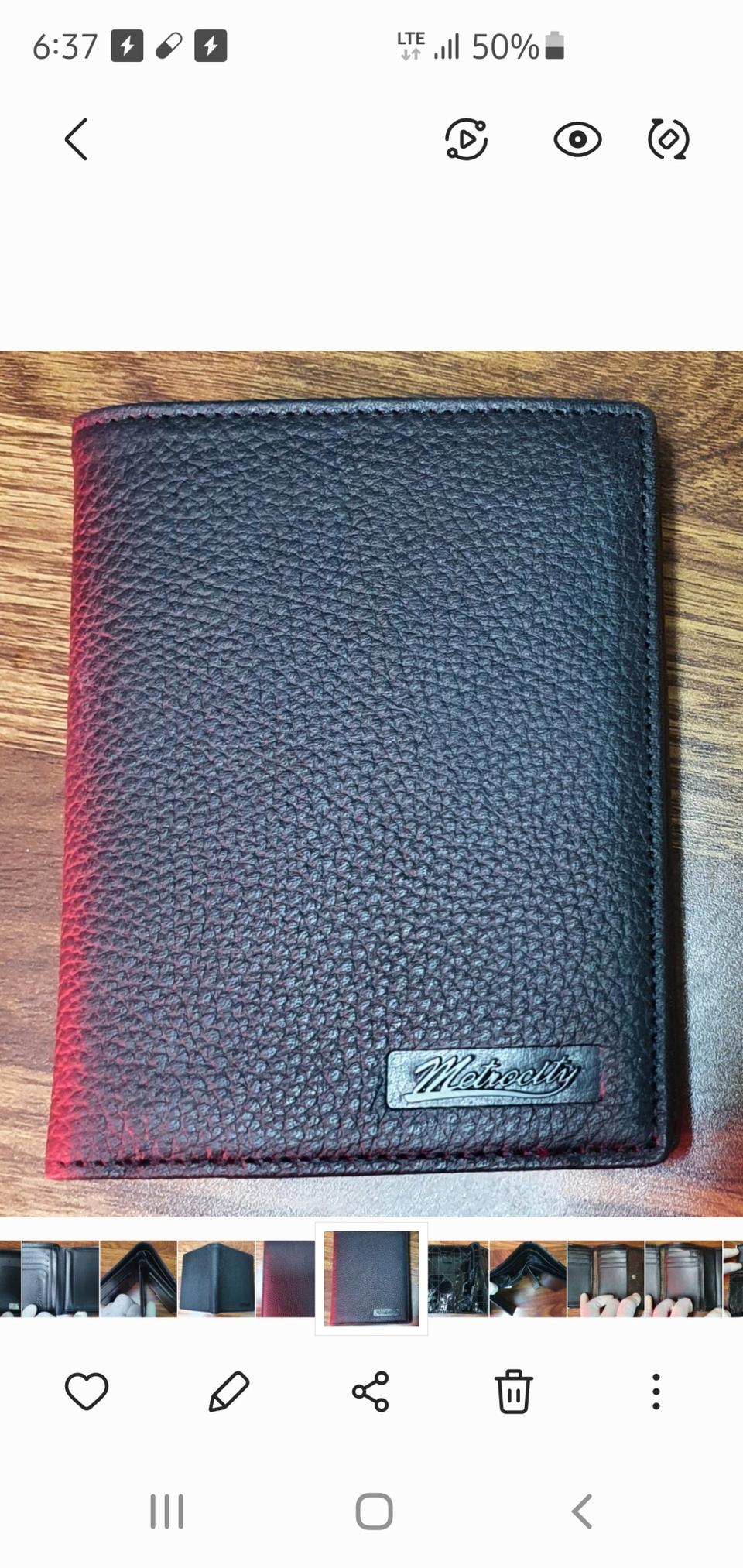 메트로시티 남성중지갑 정품/새제품