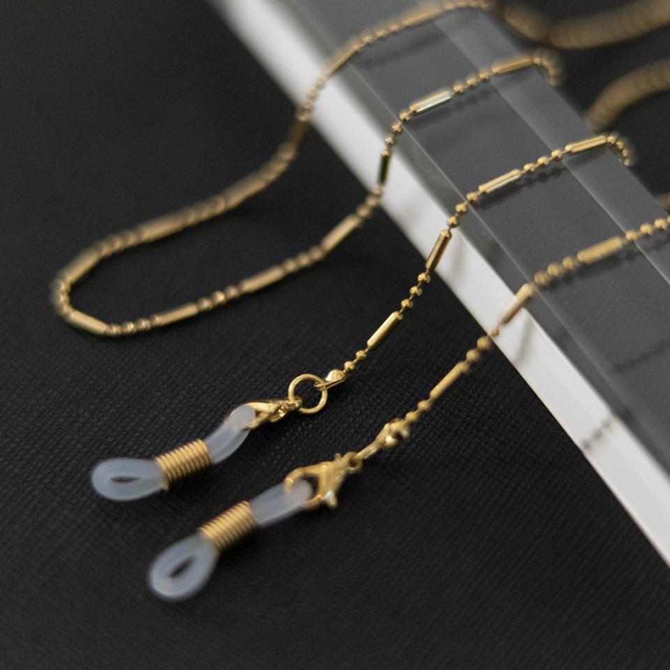 골드 금 패턴 볼 메탈 체인 안경줄 마스크줄 스트랩 알러지 방지