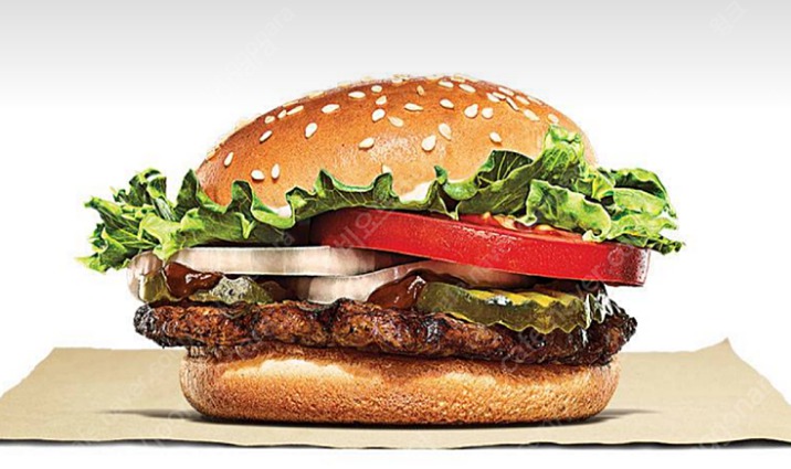 버거킹 불고기와퍼주니어 모바일교환권