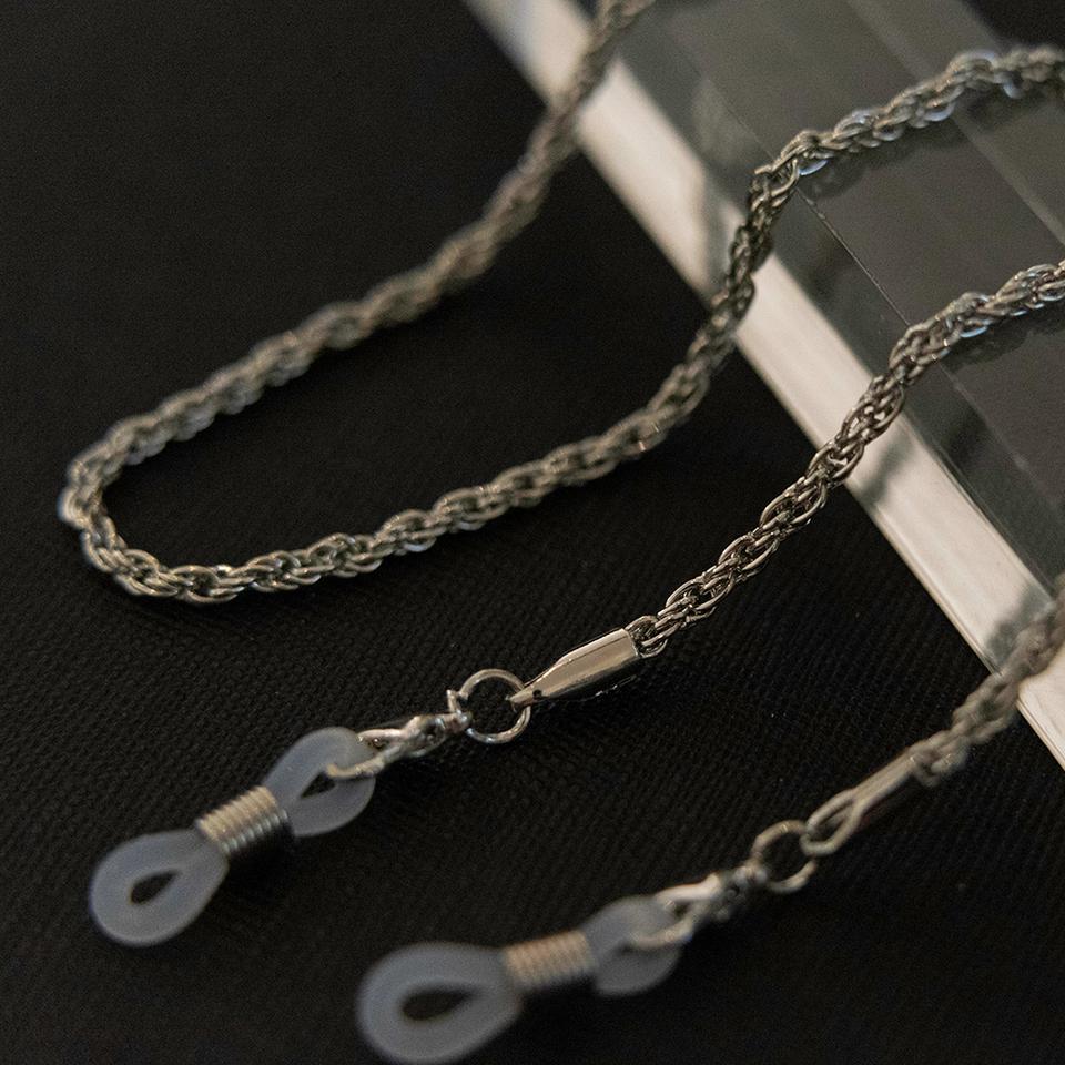 실버 은 이중 얇은 메탈 체인 안경줄 마스크줄 연예인 스트랩