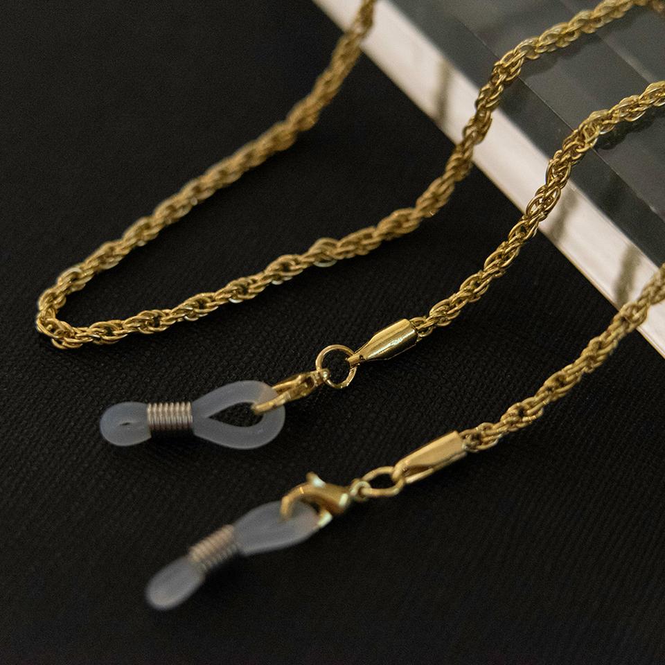 골드 금 이중 메탈 체인 안경줄 마스크줄 연예인 안경스트랩 마스크스트랩