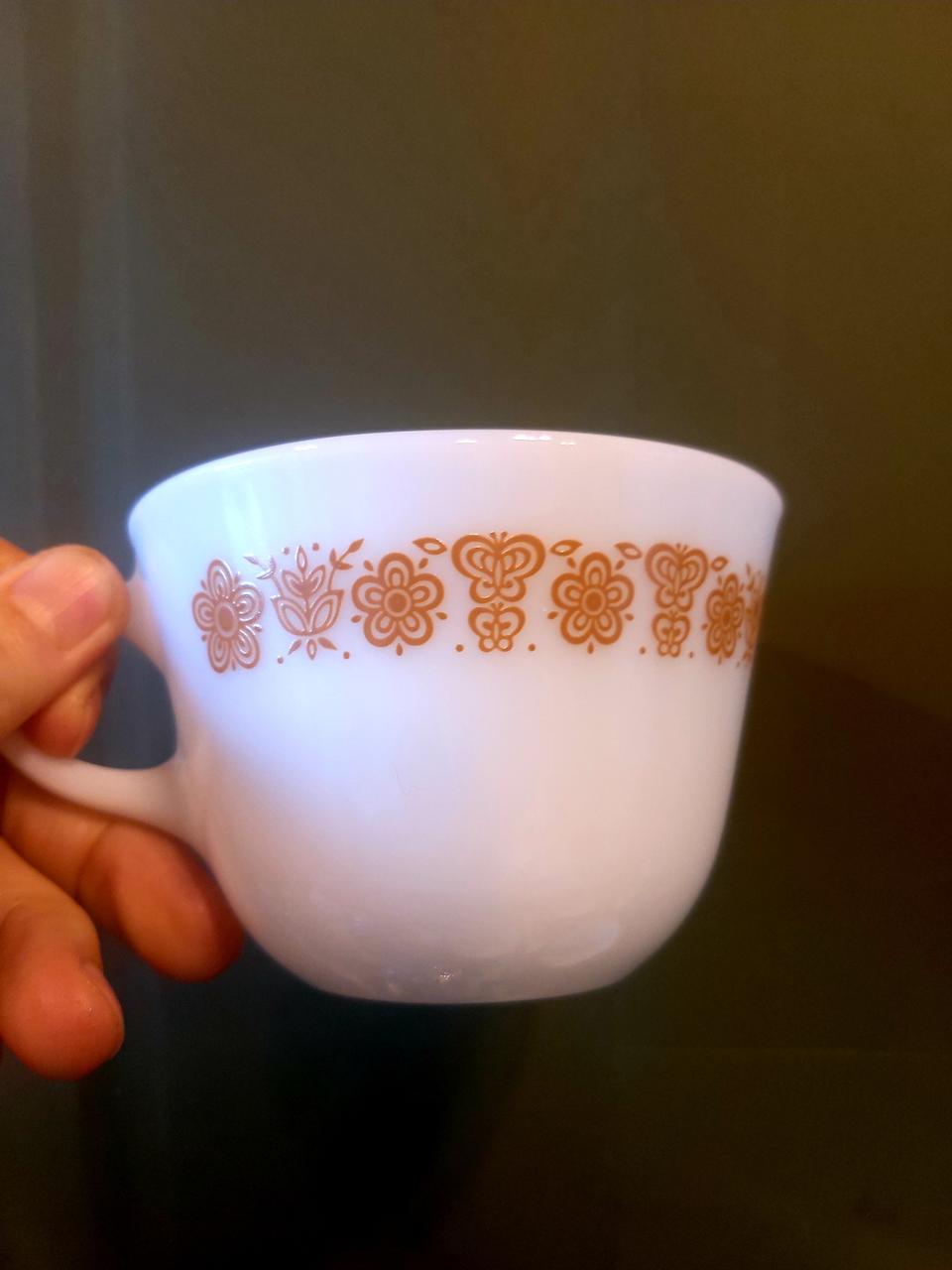 파이렉스 밀크 잔