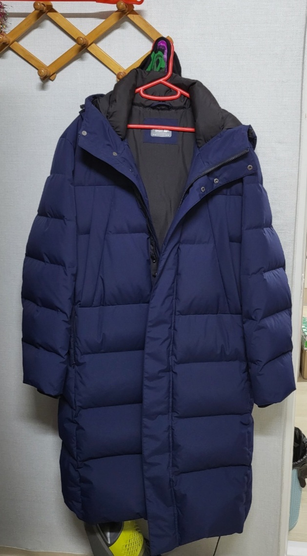 라코스테 덕다운 롱패딩 남성점퍼 네이비95