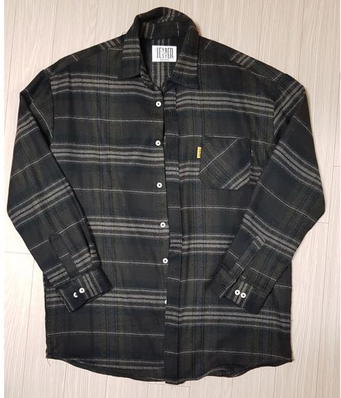 남성 체크 셔츠 빅사이즈 (가슴단면55cm)