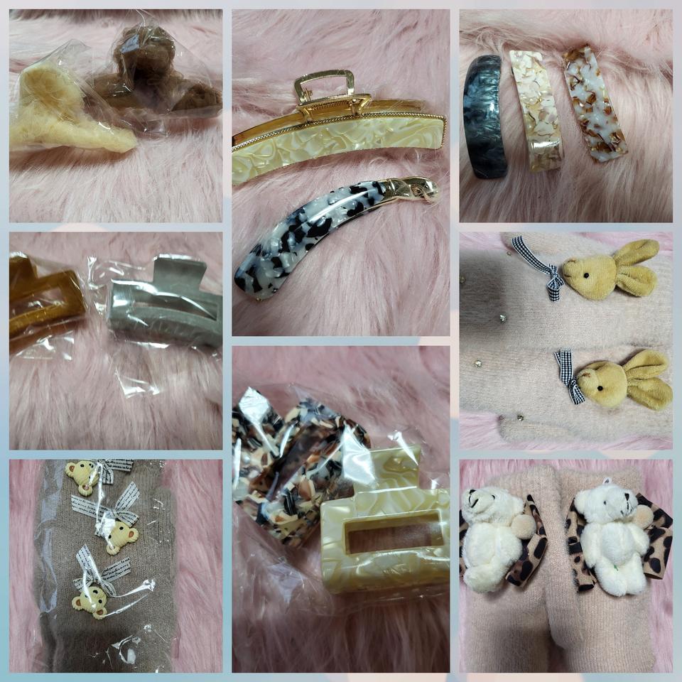 장갑 집게핀 헤어핀