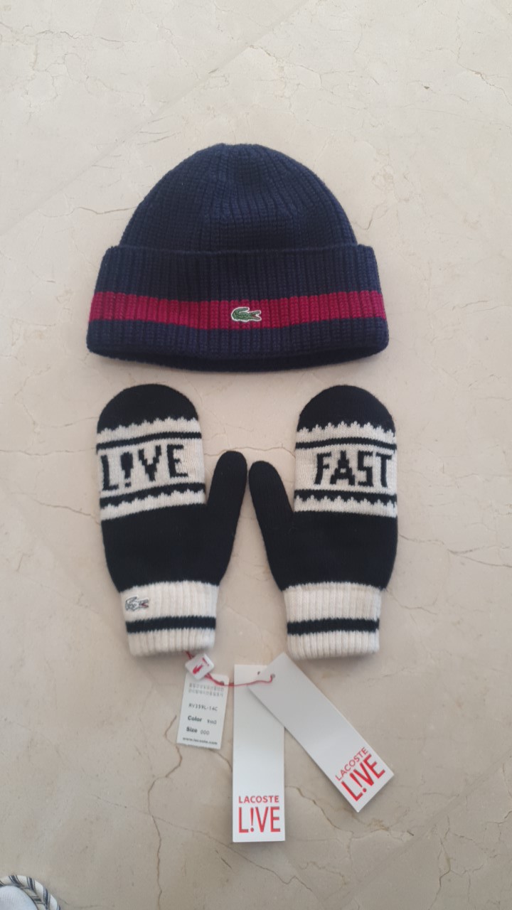 라코스테 모자&장갑