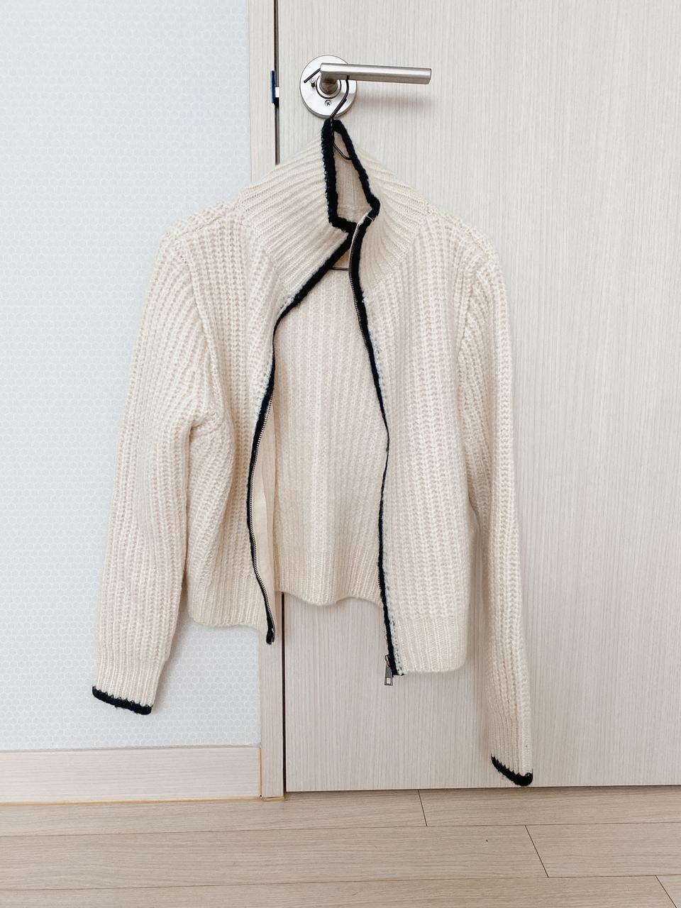 울니트집업가디건
