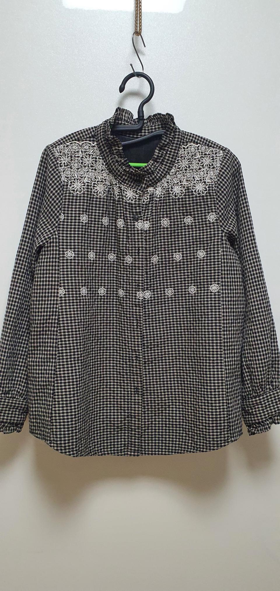 도톰 자수 남방