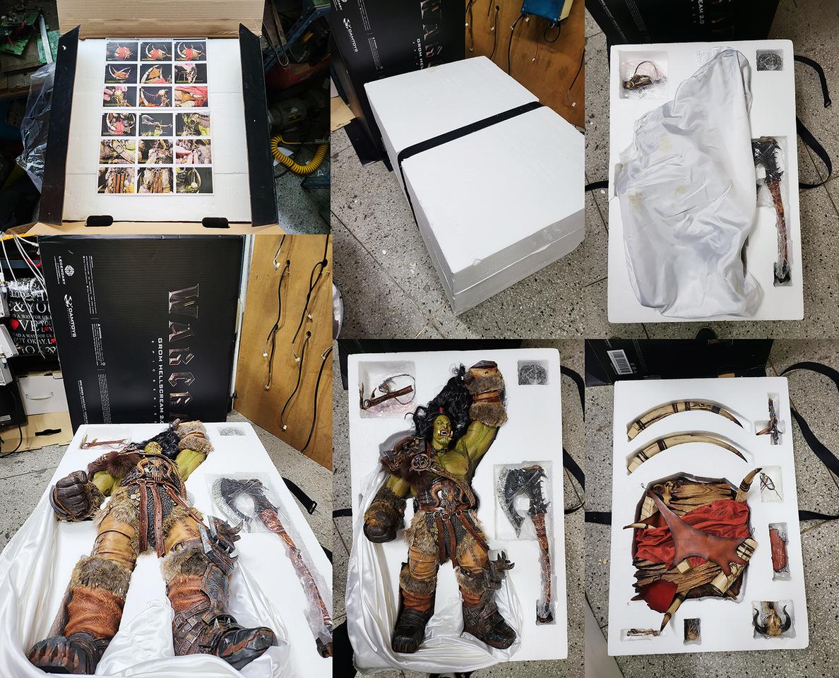 (가격인하)워크래프트-그롬헬스크림 버전2 1/4스태츄팝니다