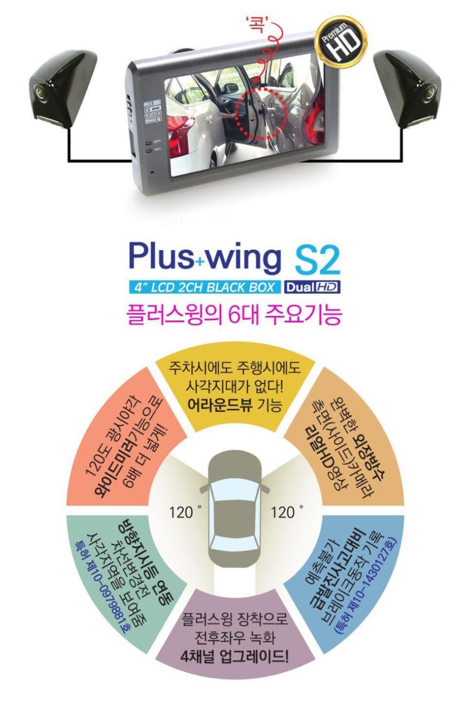 플러스윙2 사이드 2채널 카메라