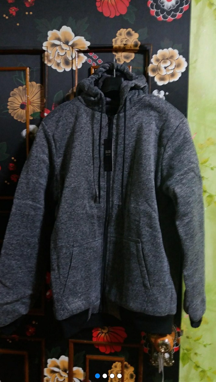 보카시원단 털 집업 후드 XL