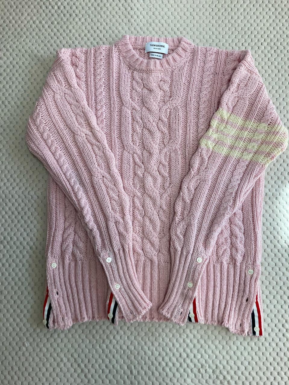 톰브라운 모헤어 니트 분홍 3사이즈 새상품