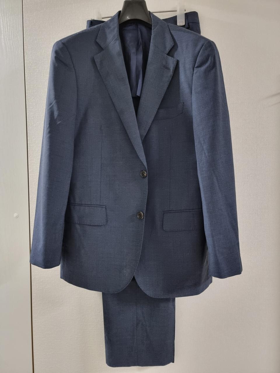 빨질레리 멜란지네이비 정장 셋업 수트 세트