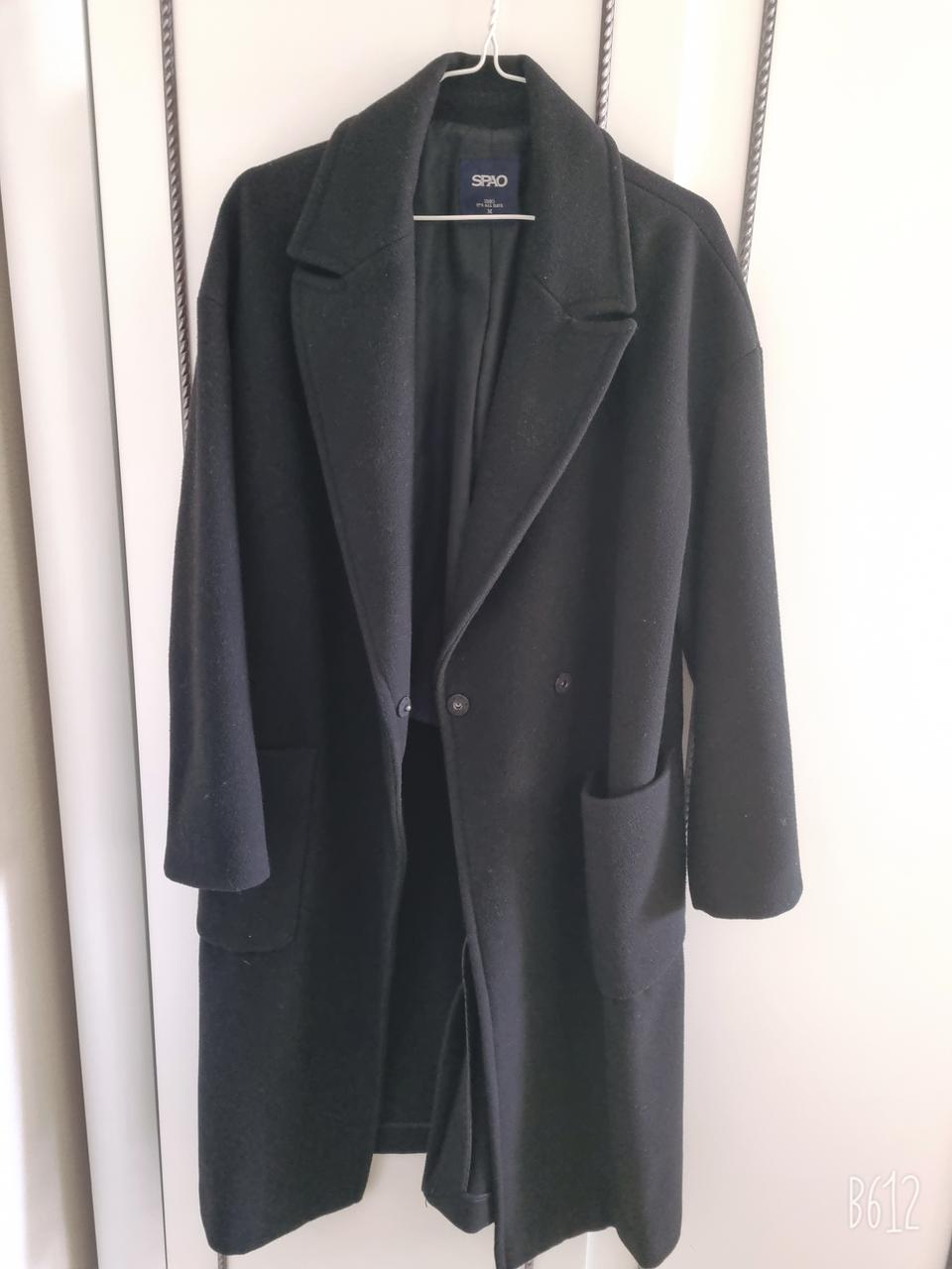 스파오겨울코트 검정m66