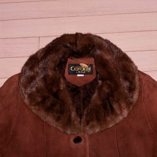 77) 여성 대동모피 양가죽 양털 무스탕