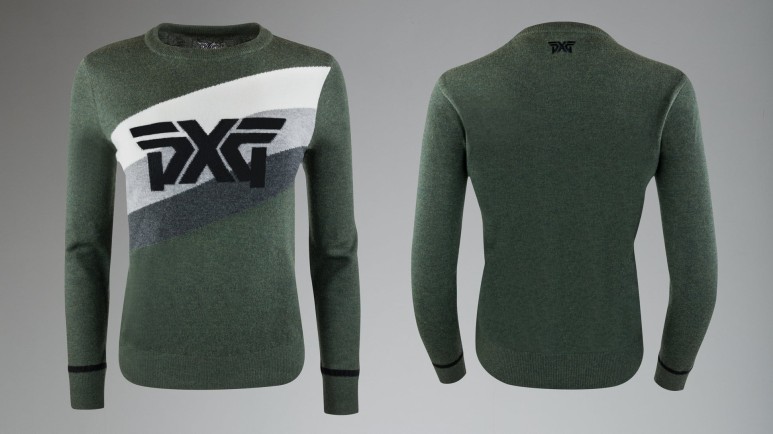 PXG 울 니트 스웨터 컴포트 볼드 로고. Comfort knit bold logo 