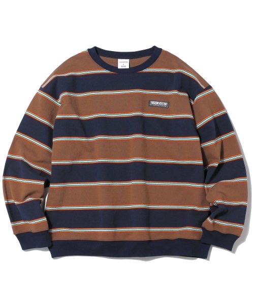 디스이즈네버댓 스트라이프 맨투맨