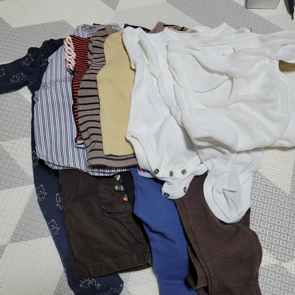 75~80사이즈 남 봄가을상하옷 12벌