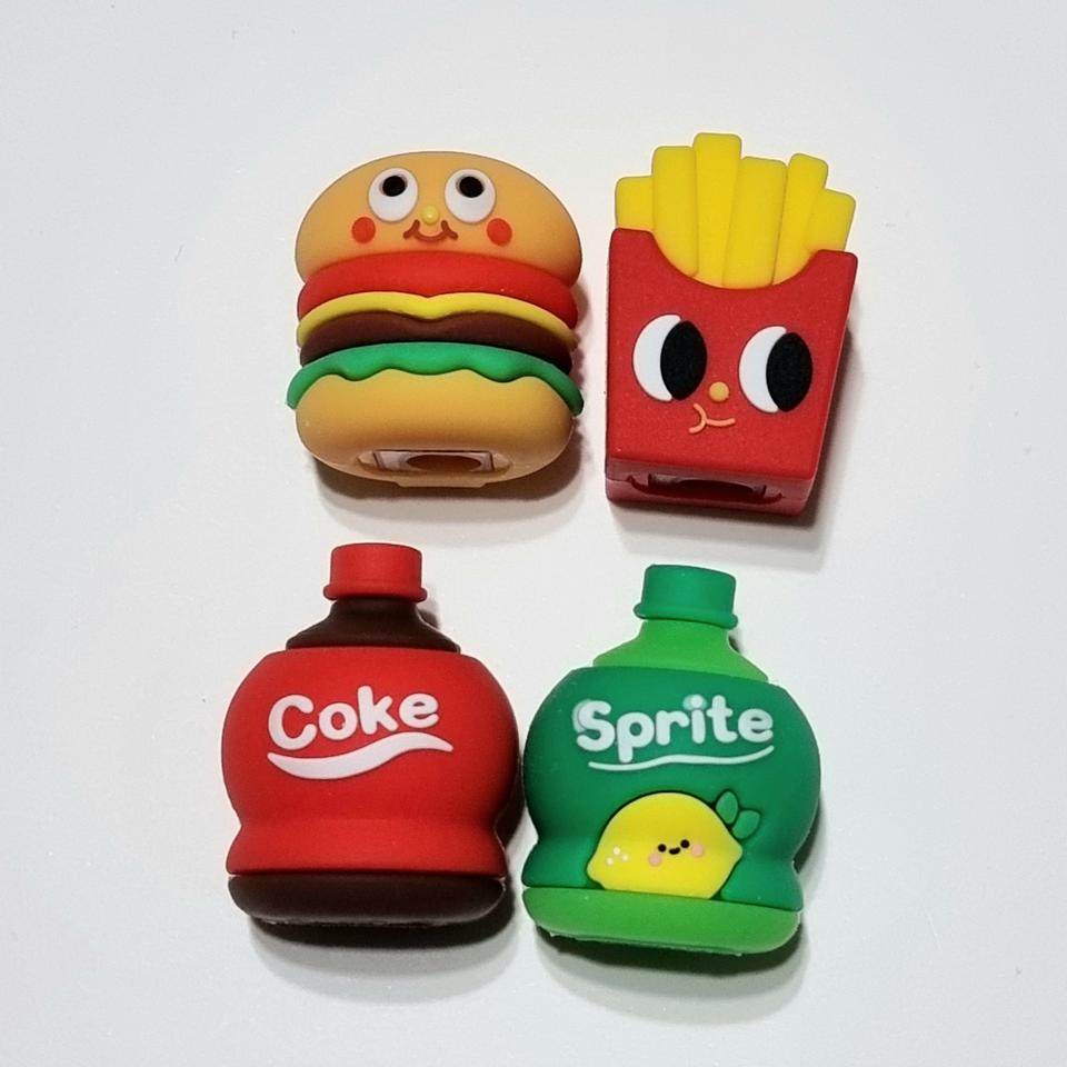 햄버거 감자튀김 코카콜라 사이다 연필깎이 새학기 학용품세트 문구 다이어리