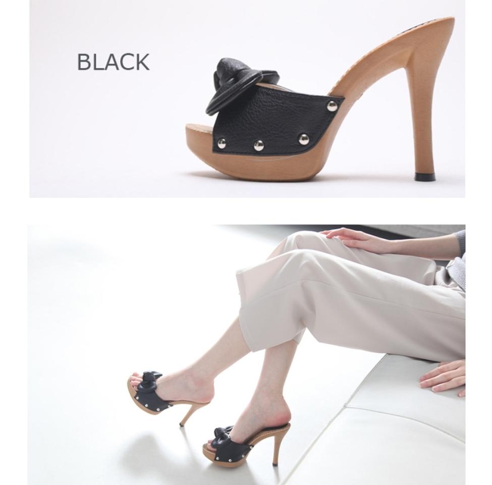 [새제품]리본 스트랩 힐