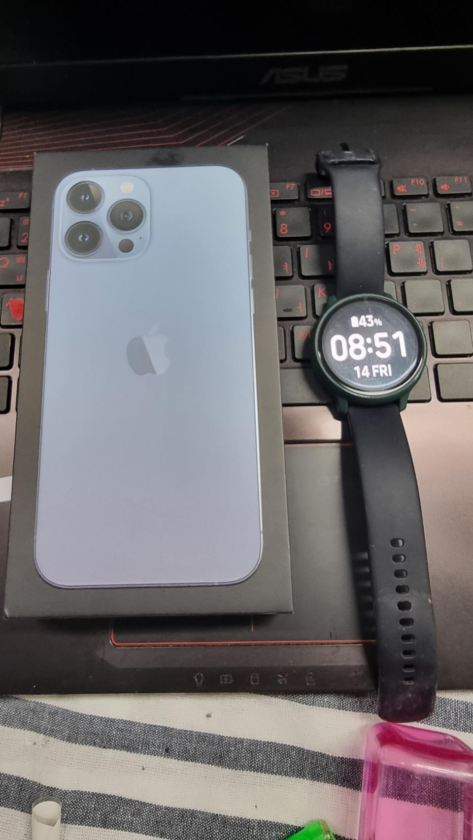 [미개봉] 자급제 아이폰13 프로맥스 시에라블루 256기가 팝니다.