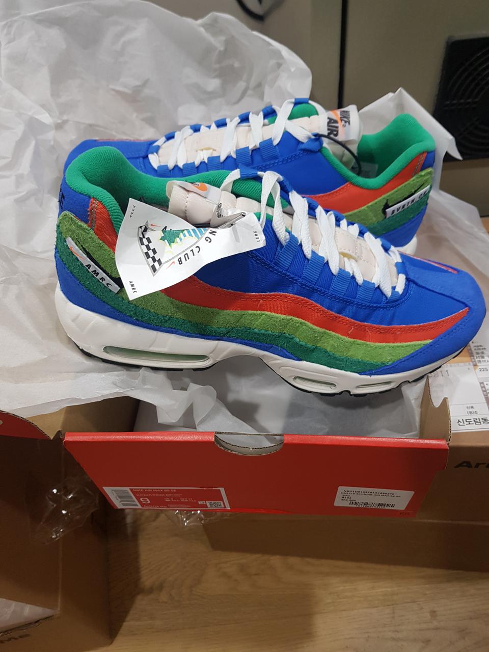 나이키 에어맥스95 SE 러닝 클럽 라이트 포토 블루