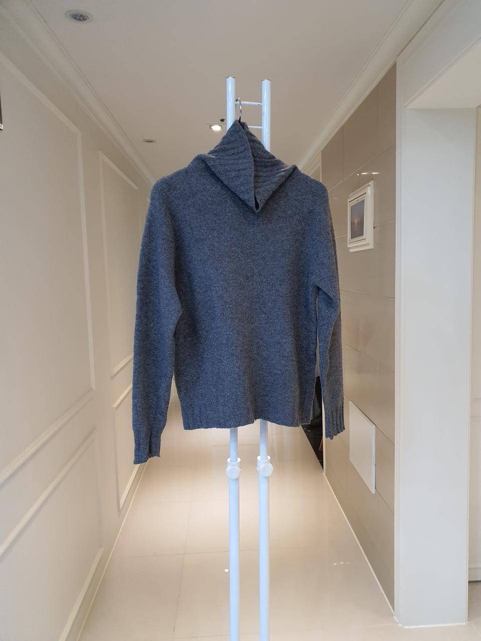 모100 그레이 터틀넥