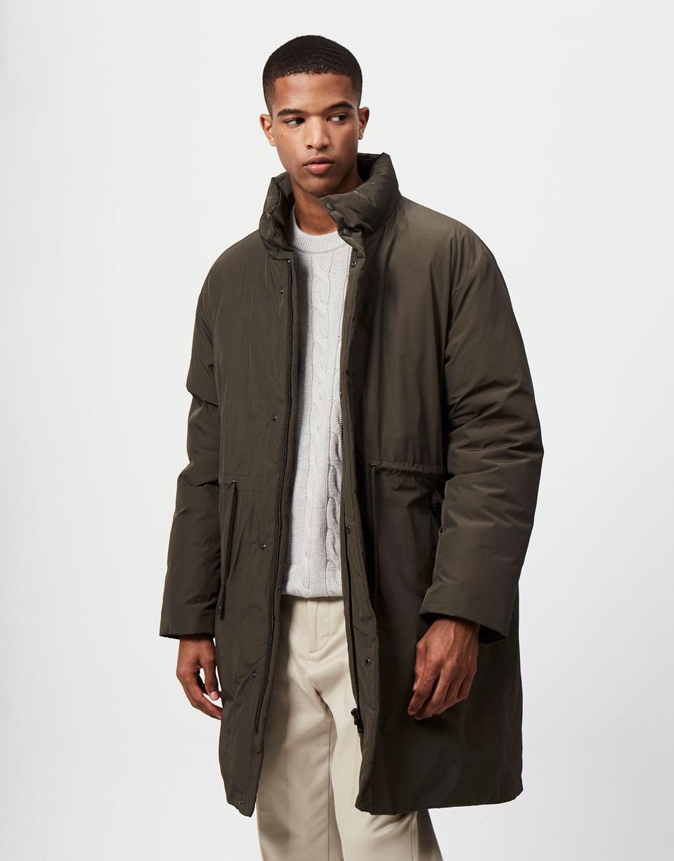 지오다노 롱패딩 카키