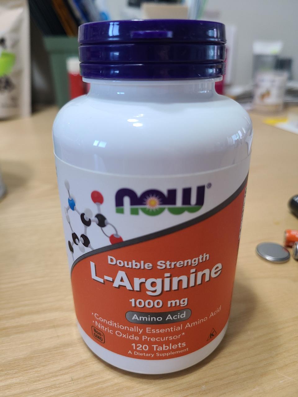 미개봉)나우 엘아르기닌 아미노산 운동영양제 1000mg×2병