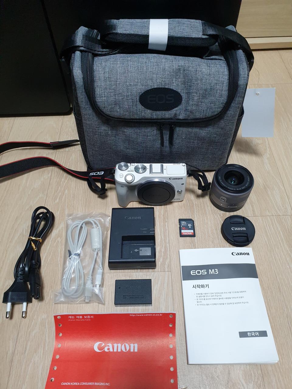 캐논 m3 미러리스 15-45mm 세트 팝니다!! A급