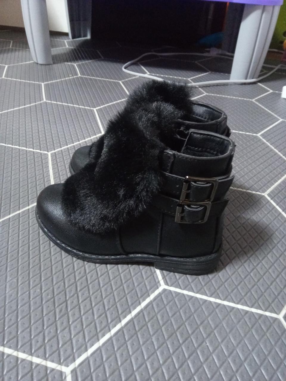 아동♥페이크퍼 앵글 부츠