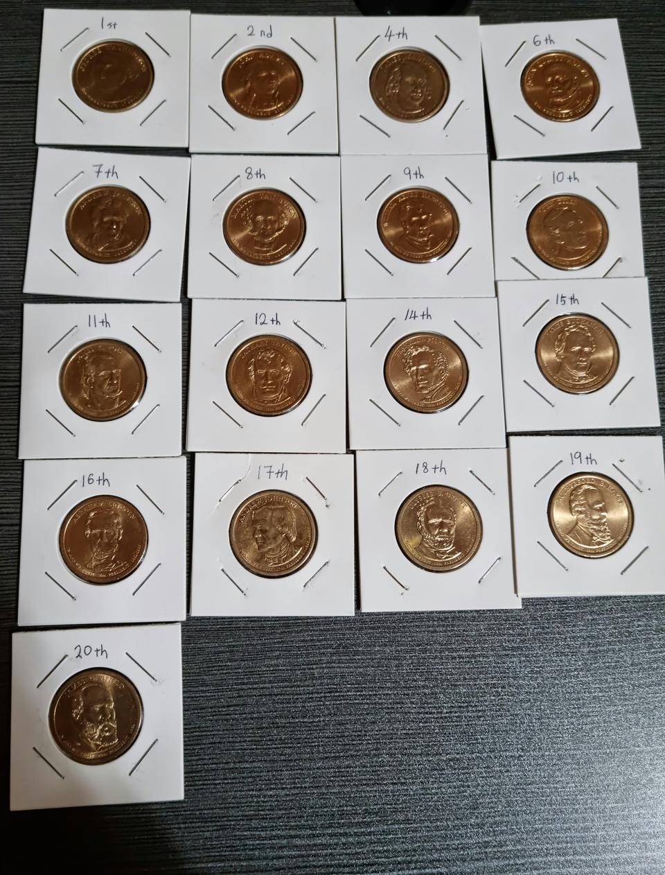 미국 1달러 주화 코인 역대 대통령 동전 주화